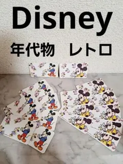 年代物 Disney ディズニーミッキー ミニー メモ用紙 アドレスカード
