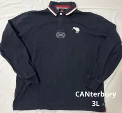 CANterbury カンタベリーオブニュージランドネイビー 長袖ポロシャツ3L