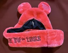 ディズニーリゾート　35周年 ピンク　蛍光ピンク　ファンキャップ　マフラー