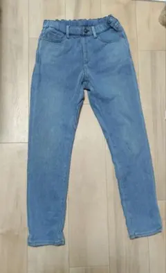 ユニクロ　ヒートテック　キッズ　パンツ　ジーンズ　デニム　長ズボン　150cm