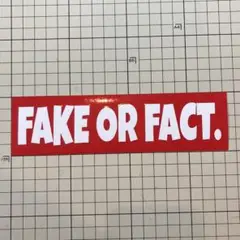 FAKE OR FACT. ステッカー　カッティングステッカー　②