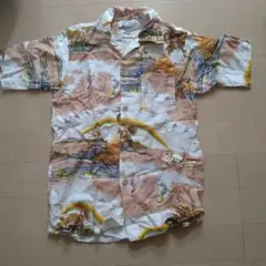 Bon Para アロハシャツ 半袖 ベージュ系