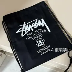 【24時間以内に発送】 STUSSY リュックサック キャンバスバッグ ブラック