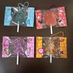 ディズニー ロリポップ風 キーホルダー 4点セット