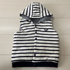 【美品】プチバトー　中綿 ベスト 24m  86cm 80 81 90