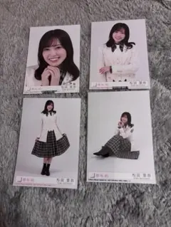 櫻坂46The growing up train 生写真ABCD4枚 松田里奈