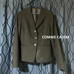 COMME CA ISM ブラックブレザー 三つボタン テーラードジャケット