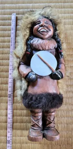 新品 ビンテージ カナダ製 インディアン エスキモー フィギュア 人形 当時物 ヴィンテージ リーガル オブ カナダ カナディアン インディアン