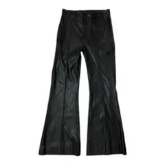00s フレアパンツ スラックス ベルボトム ヘリンボーン シャイニー