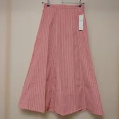 新品 Te chichi TERRASSE ピンク ストライプ フレアスカートのサムネイル