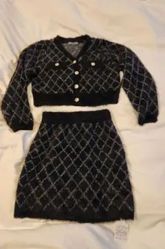 ファー風ダイヤモンドパターンセットアップ