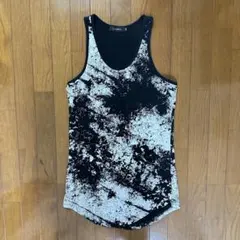 CIVARIZE ロング丈タンクトップ レイヤード ムラ染め加工 00s Y2K