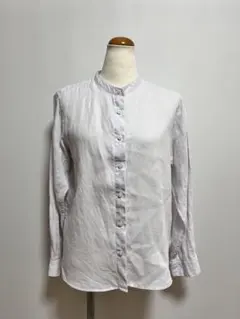 無印良品/バンドカラー リネンシャツ Mのサムネイル