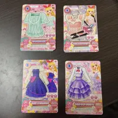 アイカツ旧カード キュートセット 4コーデ 星宮いちご 北大路さくら
