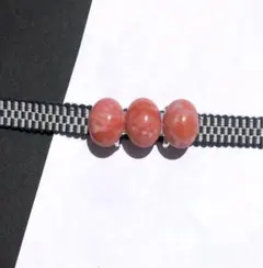 帯留め　帯留　ピンク　珊瑚　夏　浴衣　帯締め　三分紐　レース　羽織　半