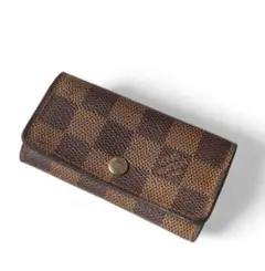 ルイヴィトン ミュルティクレ4 キーケース ダミエ エベヌ 鍵入れ