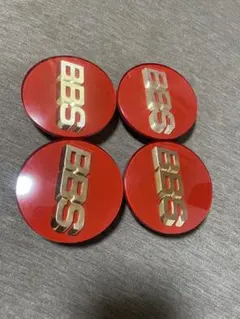 BBS ホイール センター キャップ レッド×ゴールド - メルカリ