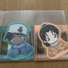 名探偵コナン ちぢませ隊 ダイカットステッカーコレクション 平次 和葉