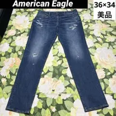 美品【値下げOK】American Eagle ダメージジーンズ 36×34