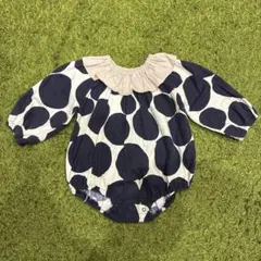 Aming petit tresor ロンパース　フリル襟　水玉　70cm