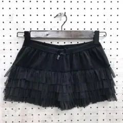 フェアリー ダークコケット 古着 シフォンプリーツ ティアード ショートパンツ