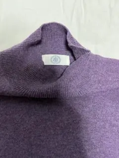 J.PRESS ジェイプレス　タートル　洗えるウール　毛　ニット　セーター　紫