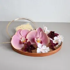 胡蝶蘭と桜｜ミスティロゼ ｜髪飾り 卒業式 結婚式 和装 成人式 袴のサムネイル