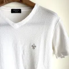 EPoca UomoVネック ホワイト 46Tシャツほぼ新品