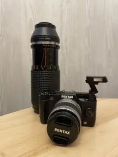 美品】PENTAX Q ダブルレンズキット 01/02 ブラック 純正カバー付