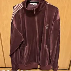 SUGGESTION　ベロア　トラックジャケット　L　ワイン