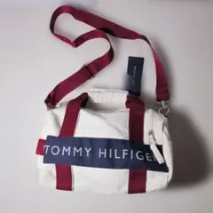 【新品タグ付き】トミーヒルフィガー　ミニボストンバッグ　ショルダー　キャンバス