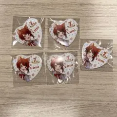 莉犬くん　すとぷり7周年ハート缶バッジ等身５点