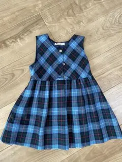 FAMILIAR チェック柄 ワンピース 115