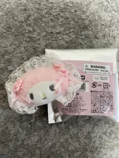 サンリオ　ホワイトフリル　シークレット　ヘアクリップ　マイメロ　マイメロディ