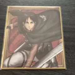 まるくじ　「進撃の巨人」第2弾　小吉01ミニ色紙【エレンA】