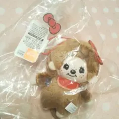 モンチッチ × ハローキティおそろいアクリルチャーム付きマスコット／1点