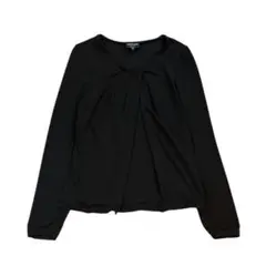 【GIORGIO ARMANI】美品！長袖ブラウス　ブラック　40のサムネイル