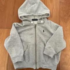 お値下げしました！Ralph Lauren グレー フード付きパーカー90
