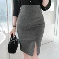 アットランス♡スリットタイトスカート♡グレー