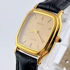 【美品/希少/電池交換済】SEIKO　EXCELINE　腕時計　新品ベルト