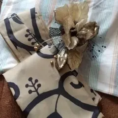 コサージュ 髪飾りにも カルディエコバッグ付き