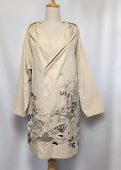 SCOLAR コットン フーデッドコート