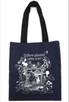 【新品未使用品】TDR ミッキー&フレンズ トートバッグ ネイビー ディズニーのサムネイル