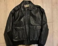 レザー A-2フライトジャケット 黒