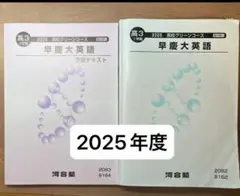 2025年度 高3 英語 テキスト 河合塾