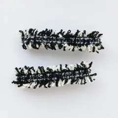 ハンドメイド ヘアアクセサリー58 バレッタ小2個