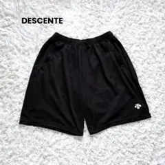 デサント ショートパンツ メッシュ ブラック ストレッチ 6ロゴ 0/M相当