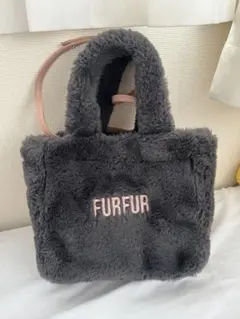 FURFUR エコファートートバッグ チャコールグレー