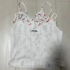 EMODA EYELET LAYERED CAMISOLE ホワイトフリーサイズのサムネイル