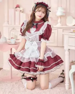 【完売品】Malymoon♡スイートフロマージュメイド♡バレンタインコスプレ 中村里砂着用】スイートフロマージュメイド《バレンタインコスプレ10点